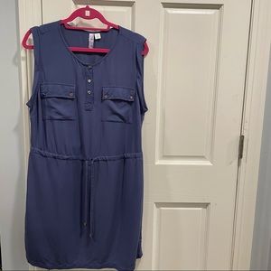 Women’s Alya Mini Dress Cover Up Draw String Waist Soft Suede Feel 80% Rayon